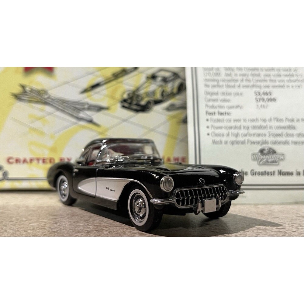 Vintage Matchbox Collectibles 1956 Chevy Corvette Convertible Hardtop Diecast
